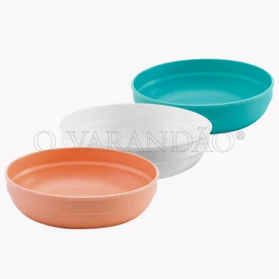 TAÇA REDONDA 17CM EM PBT 600cc. VERDE TURQUESA