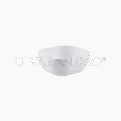 SALADEIRA QUADRADA EM PBT 88x88x37mm BRANCO