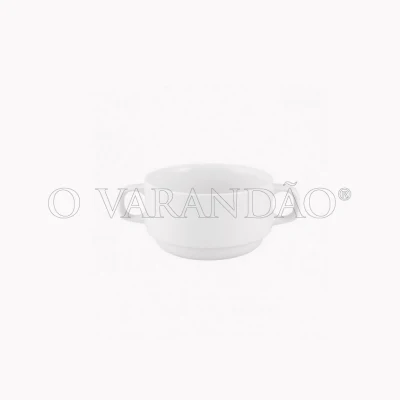 CHAVENA CONSOME PORCELANA BRANCO