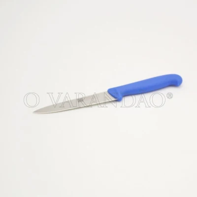 FACA CORTE LAMINA 12 CM CABO AZUL