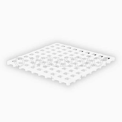 Estrado plastico branco 50x50x2,4cm