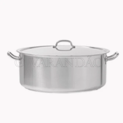 CAÇAROLA BAIXA INOX Nº45-27LT