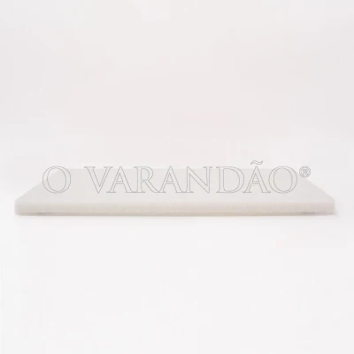 PLACA POLIETILENO 40x30x1,5 BRANCO