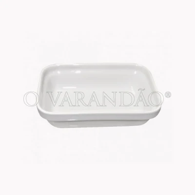 Saladeira rect 13cm  porcelana 250cc.