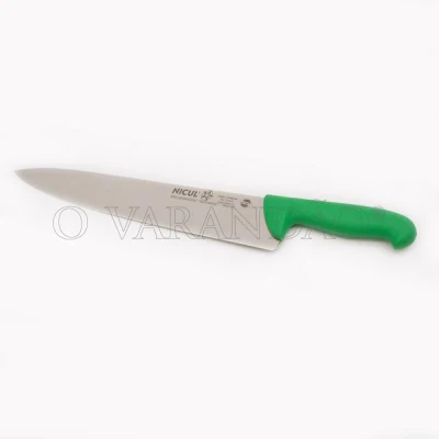 FACA COZINHEIRO 30CM C/PLAST.VERDE