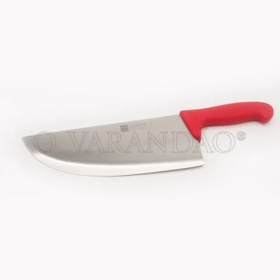 CUTELO 25 CM CABO PLASTICO VERMELHO