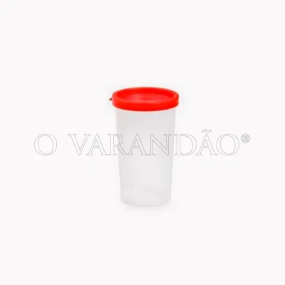 Copo plastico com tampa 300 ml