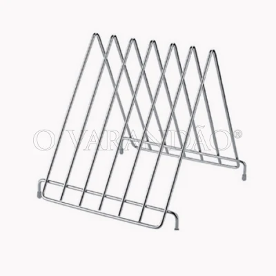 Suporte inox p/ 6 tabuas de corte