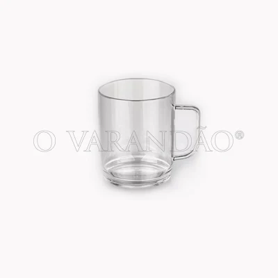 Plp-caneca c/asa transparente policarbonato 300 ml