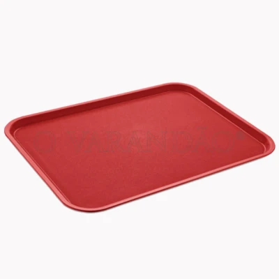 Tabuleiro self-service vermelho 48x37cm