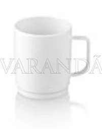 Plp-caneca c/asa branco policarbonato 300 ml