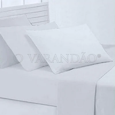 HOTEL-LENÇOL BRANCO 160X270CM 50%ALG 50%POL