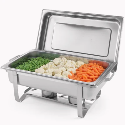 CHAFING DISH C/TAMPA GN 1/1 65 mm- 9 Lt INOX