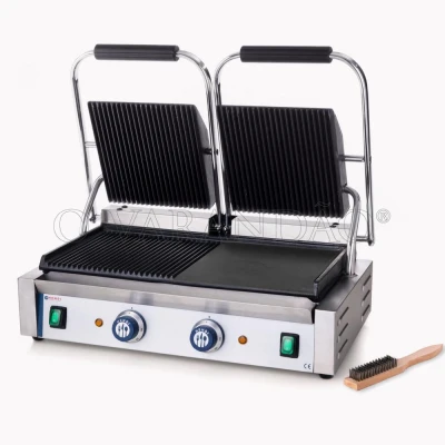 Prensa/grill de contacto double 570x370x(h)210 mm