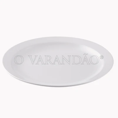 Prato raso 25cm  pbt branco