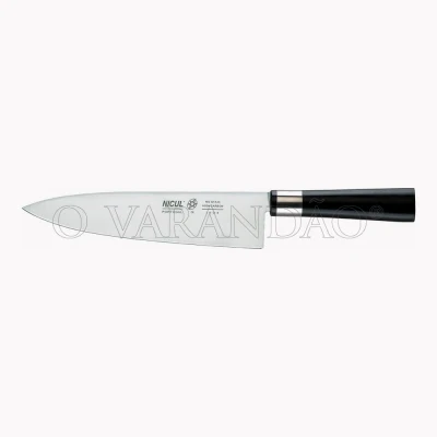 FACA CHEF LAMINA 25 CM CABO PRETO