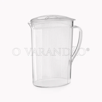 Plp-jarro oval policarbonato com tampa soft 2,2l