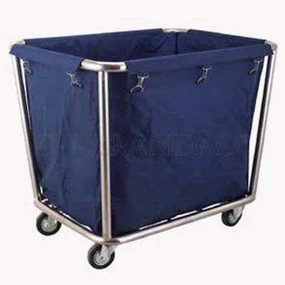 Carro inox  com lona 900x650x(h)850 mm