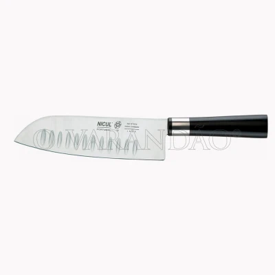 FACA SANTOKU LAMINA 18 CM CABO PRETO