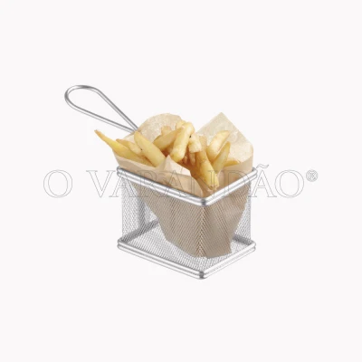 Cesto inox  p/servir batatas 100x80x(h)75 mm