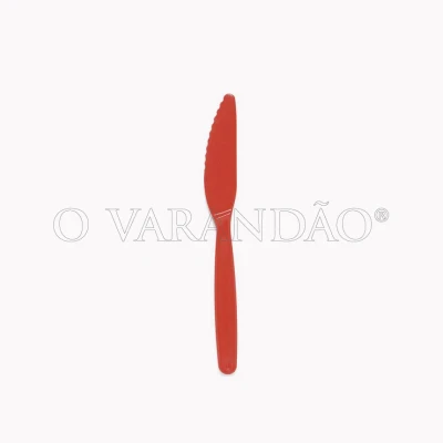 Faca s/mesa policarbonato vermelho