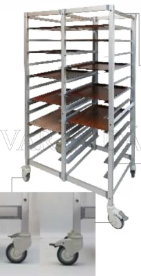 CARRO DUPLO TRANSPORTE DE TABULEIROS 48X37 CM 12 +12 guias